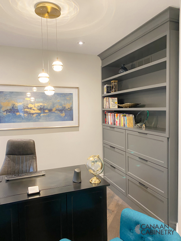 Home office desk and wall unit 8