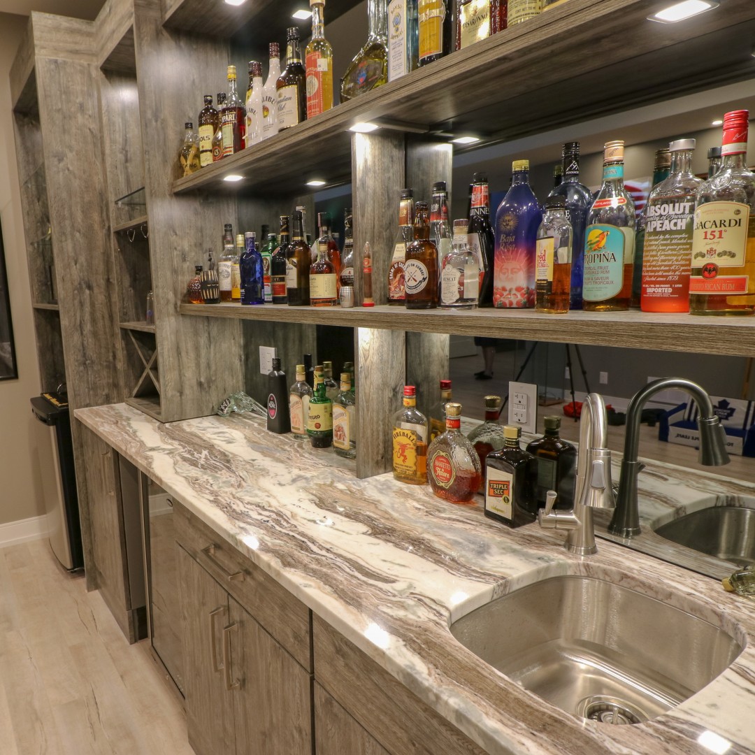 Canaan Cabinetry bar renovation