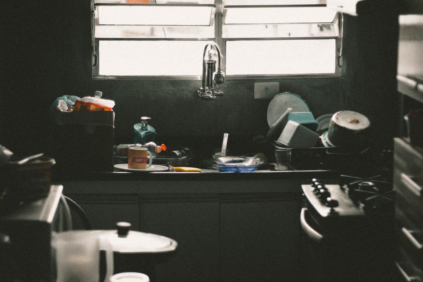 Unorganized kitchen