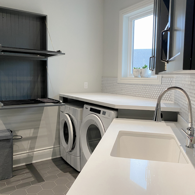 Laundry Room & Cubby Corner Laundry & Storage Portfolio Canaan in Niagara