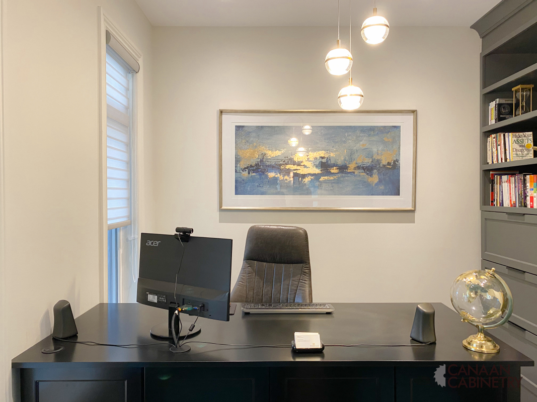 Home office desk and wall unit 7