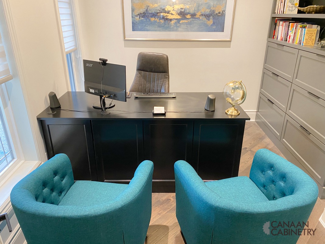 Home office desk and wall unit 9